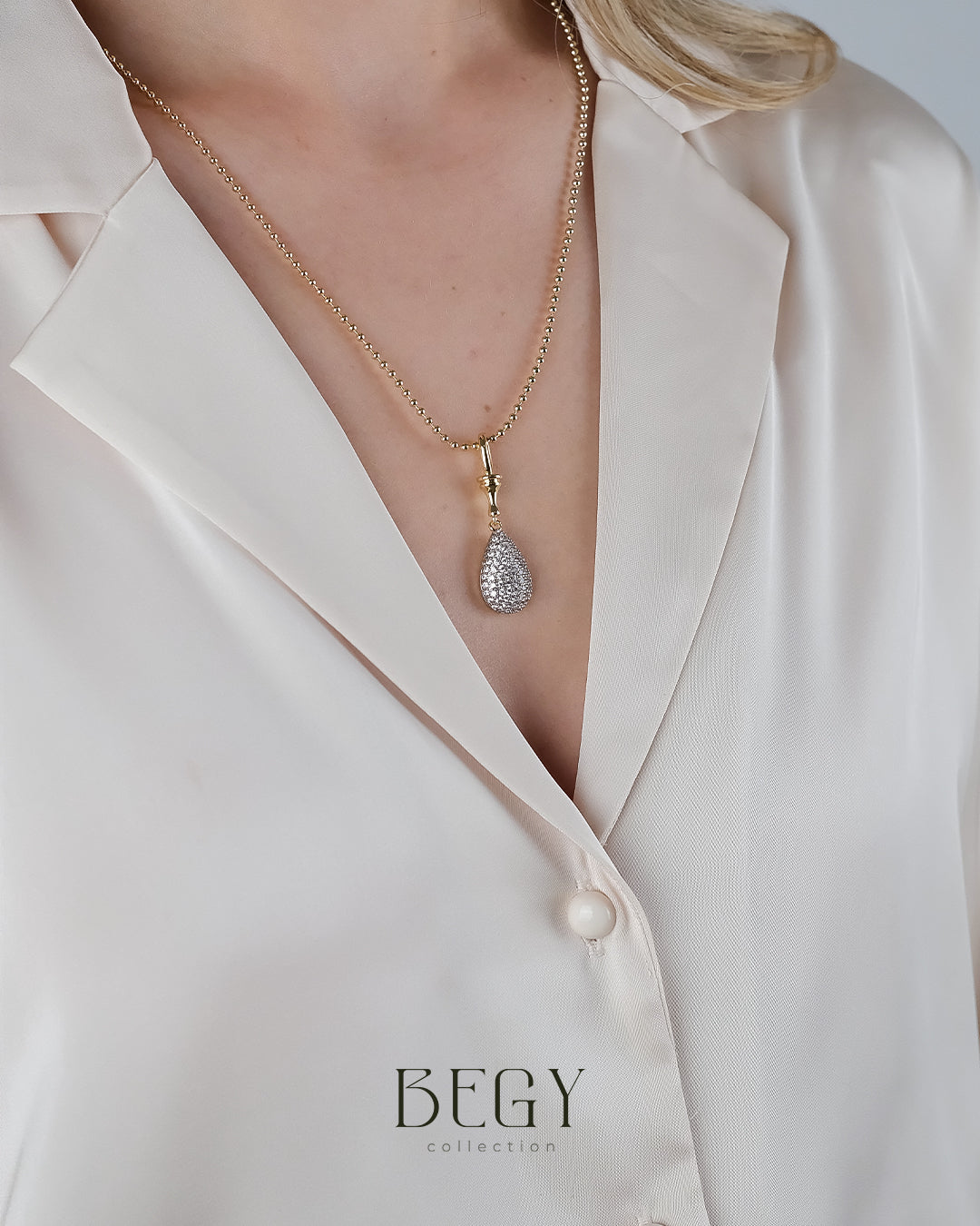 SILVER DROP KOLYE