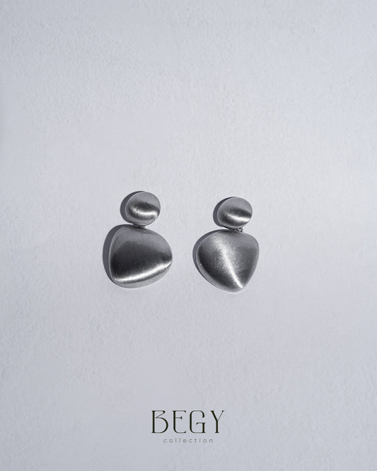 SİLVER GEOMETRIC FORM KÜPE